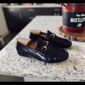 Authentic Men’s Gucci 1953 Horsebit Leather Loafers. Black Size 8